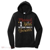 Married 1 Year 1st Wedding Anniversary Couples Matching Women's Hoodie thumb 0