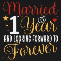 Married 1 Year 1st Wedding Anniversary Couples Matching Women's T-Shirt thumb 6