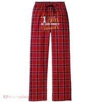 Married 1 Year 1st Wedding Anniversary Couples Matching Women's Flannel Plaid Pajama Pants thumb 0