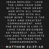 Matthew 2237 40 Christian Bible Verse White Front Quote Women's Tank Top thumb 5