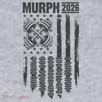 Murph 2026 Barbell American Flag Women's Racerback Cropped Tank