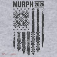 Murph 2026 Barbell American Flag Women's Racerback Cropped Tank thumb 2