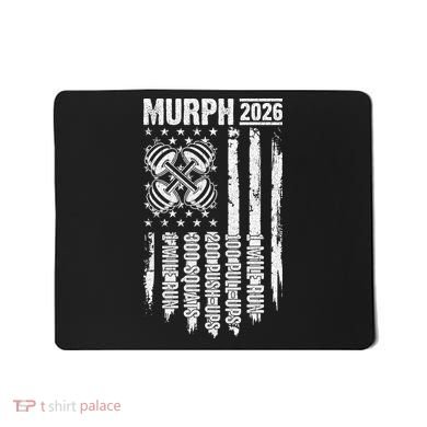 Murph 2026 Barbell American Flag Mousepad