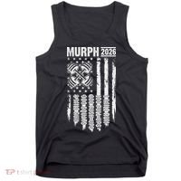 Murph 2026 Barbell American Flag Tank Top thumb 0