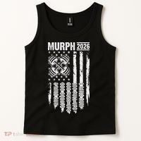 Murph 2026 Barbell American Flag Tank Top thumb 2