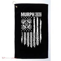 Murph 2026 Barbell American Flag Golf Towel thumb 0