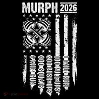 Murph 2026 Barbell American Flag Women's Long Sleeve Shirt thumb 2