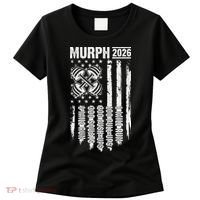 Murph 2026 Barbell American Flag Women's T-Shirt thumb 0