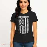 Murph 2026 Barbell American Flag Women's T-Shirt thumb 4
