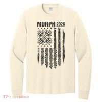 Murph 2026 Barbell American Flag Long Sleeve Shirt thumb 0
