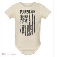 Murph 2026 Barbell American Flag Baby Bodysuit thumb 0