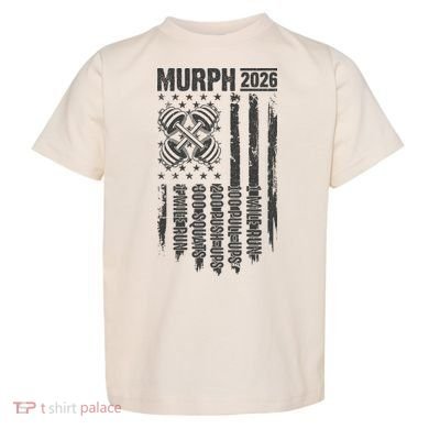 Murph 2026 Barbell American Flag Toddler T-Shirt