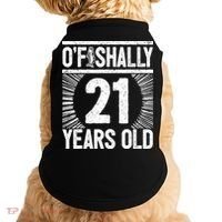 Milestone 21st Birthday 21 Years Old Angler Doggie Tank thumb 0