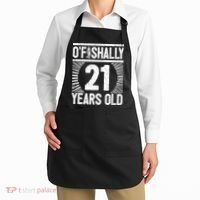 Milestone 21st Birthday 21 Years Old Angler Apron thumb 2