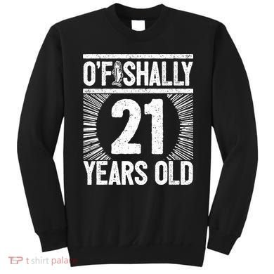 Milestone 21st Birthday 21 Years Old Angler Sweatshirt
