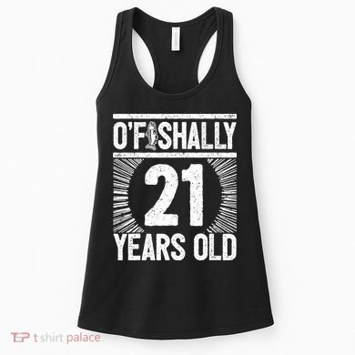 Milestone 21st Birthday 21 Years Old Angler Women's Tank Top