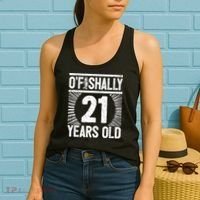 Milestone 21st Birthday 21 Years Old Angler Women's Tank Top thumb 2
