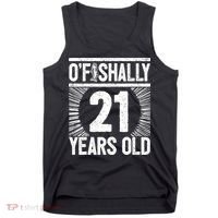 Milestone 21st Birthday 21 Years Old Angler Tank Top thumb 0