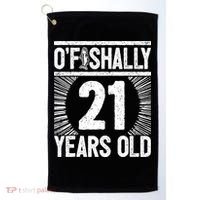 Milestone 21st Birthday 21 Years Old Angler Golf Towel thumb 0