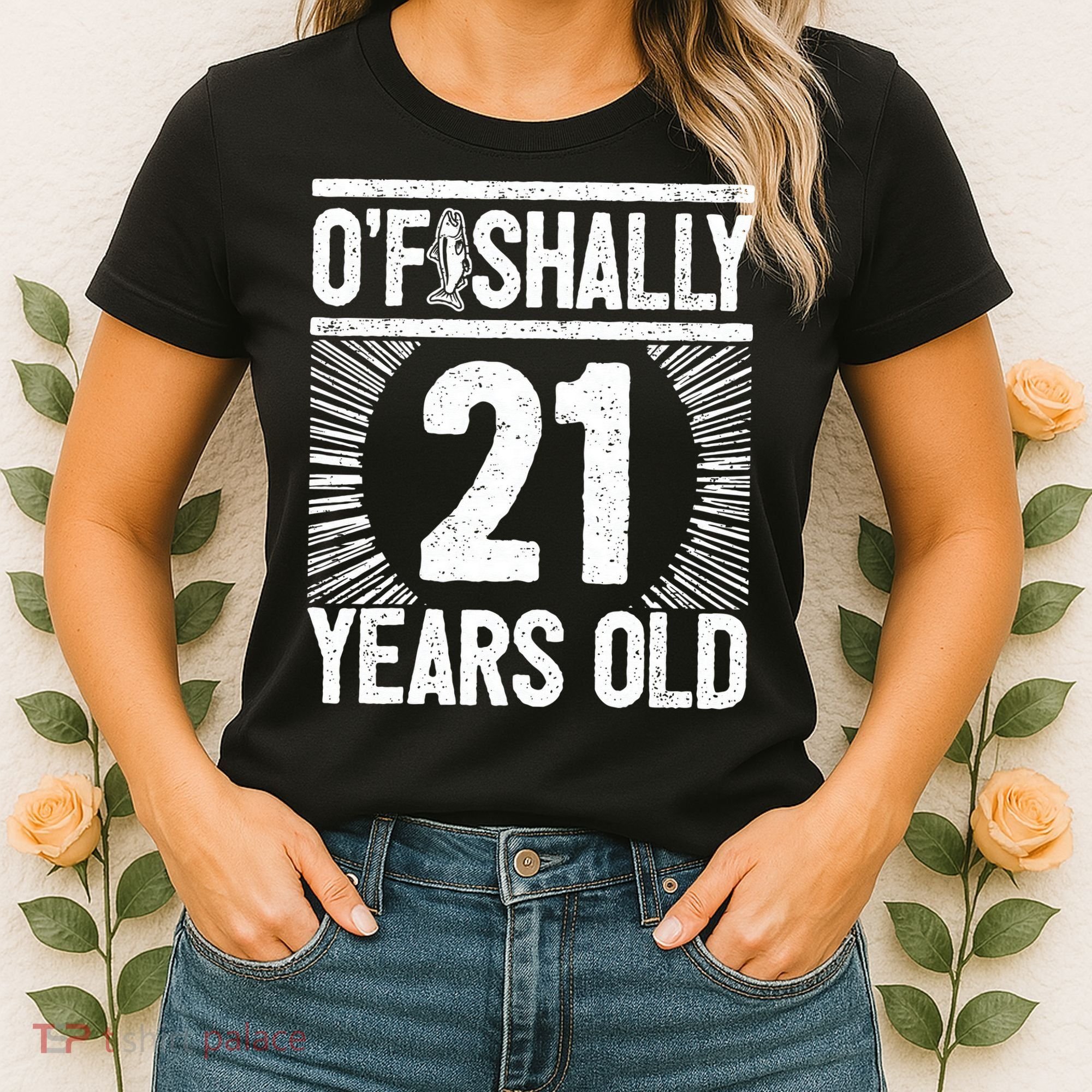 Milestone 21st Birthday 21 Years Old Angler Women's T-Shirt