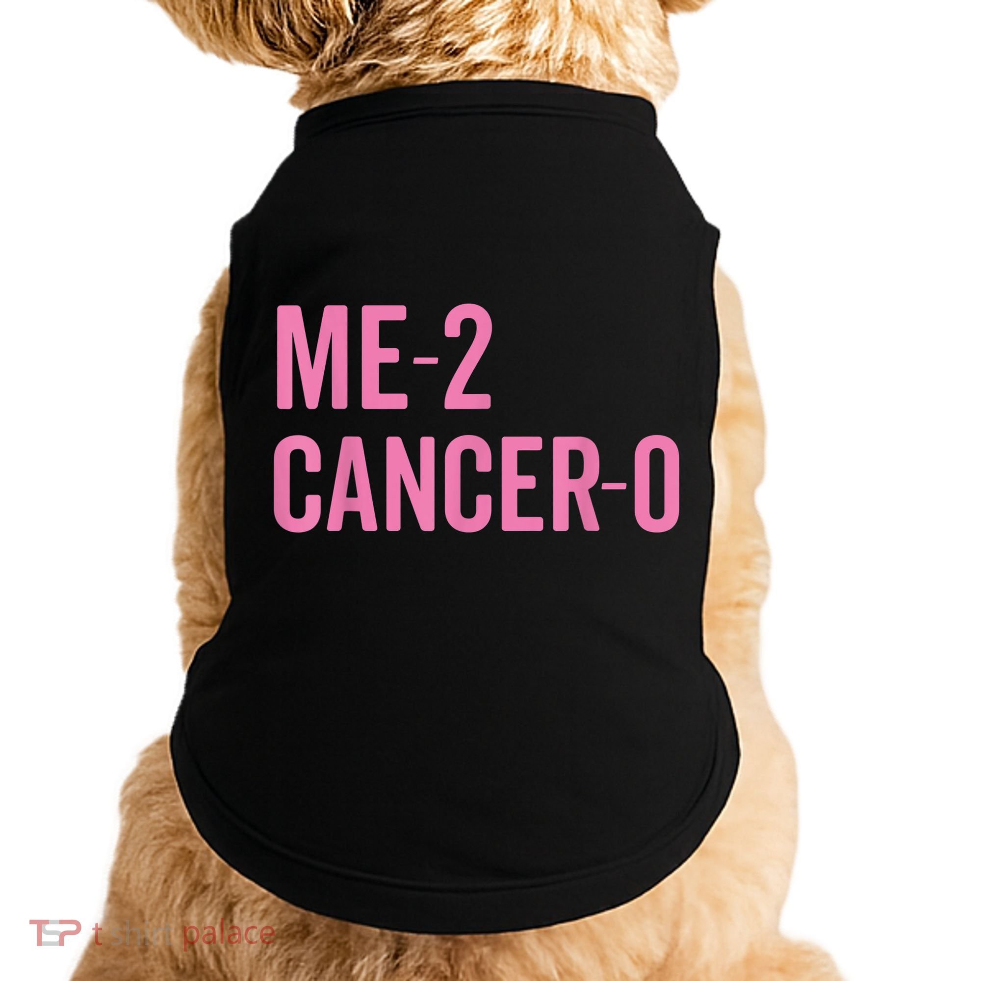 Me 2 Cancer 0 I Beat Breast Cancer Twice Survivor Cute Doggie Tank