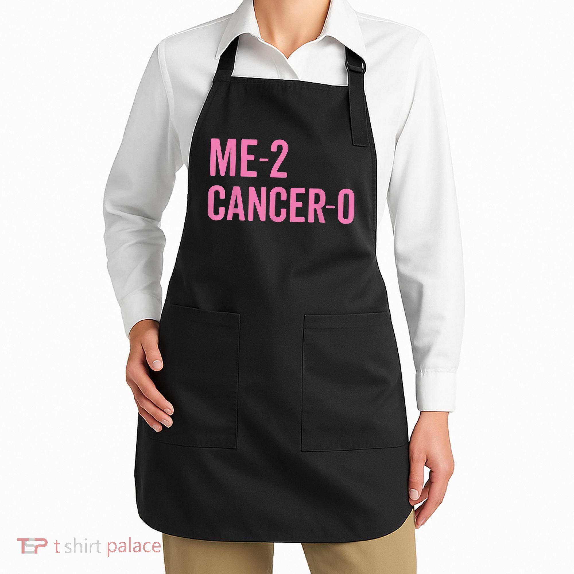 Me 2 Cancer 0 I Beat Breast Cancer Twice Survivor Cute Apron