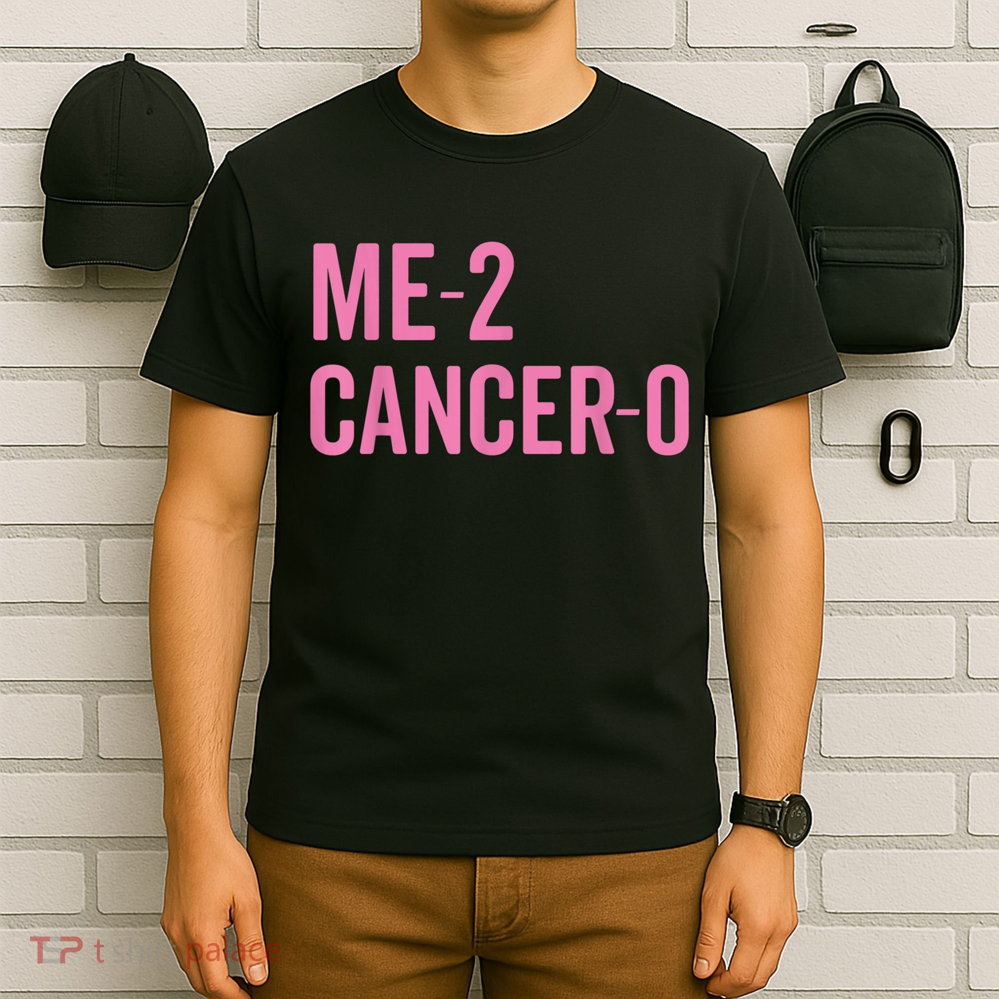 Me 2 Cancer 0 I Beat Breast Cancer Twice Survivor Cute T-Shirt