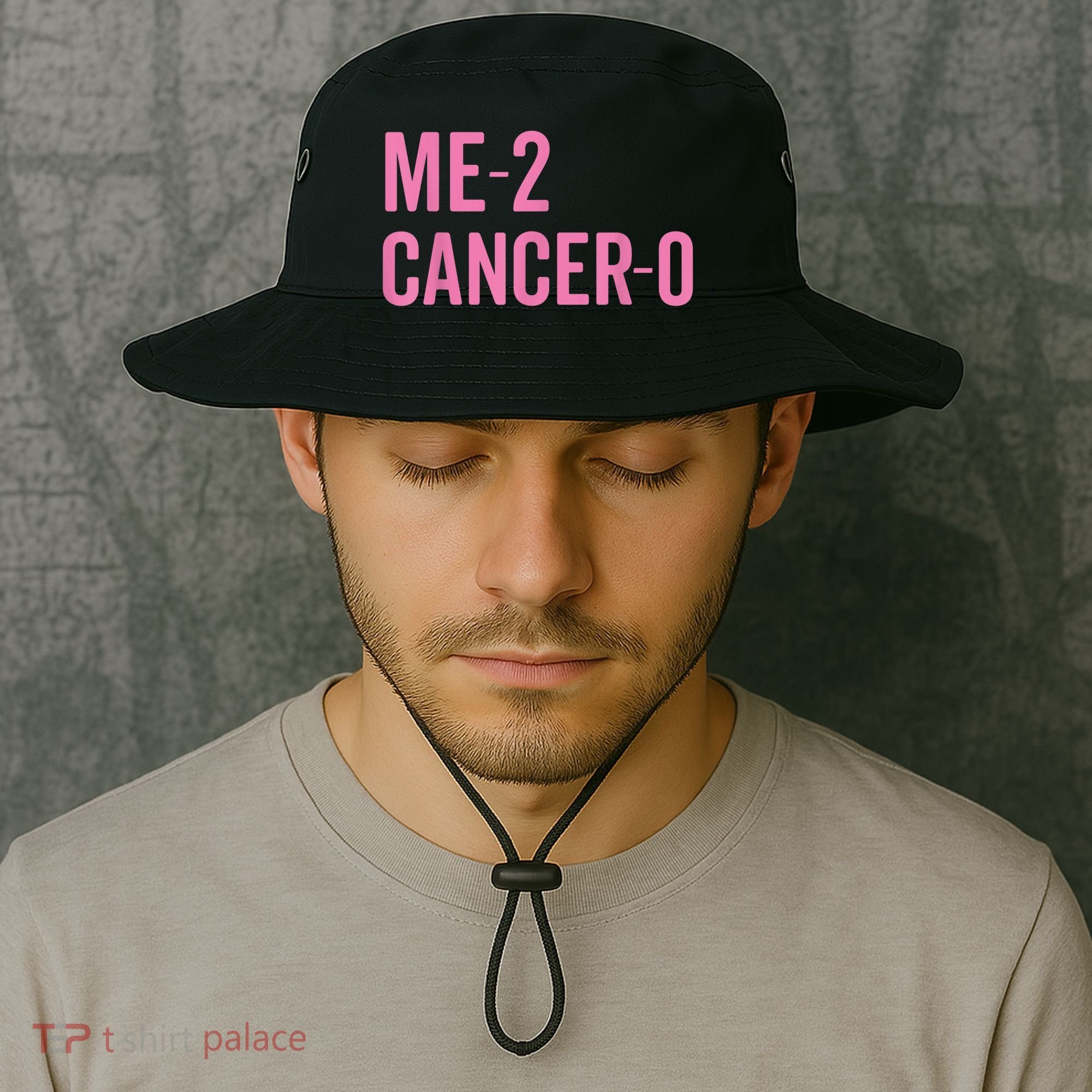 Me 2 Cancer 0 I Beat Breast Cancer Twice Survivor Cute Bucket Hat