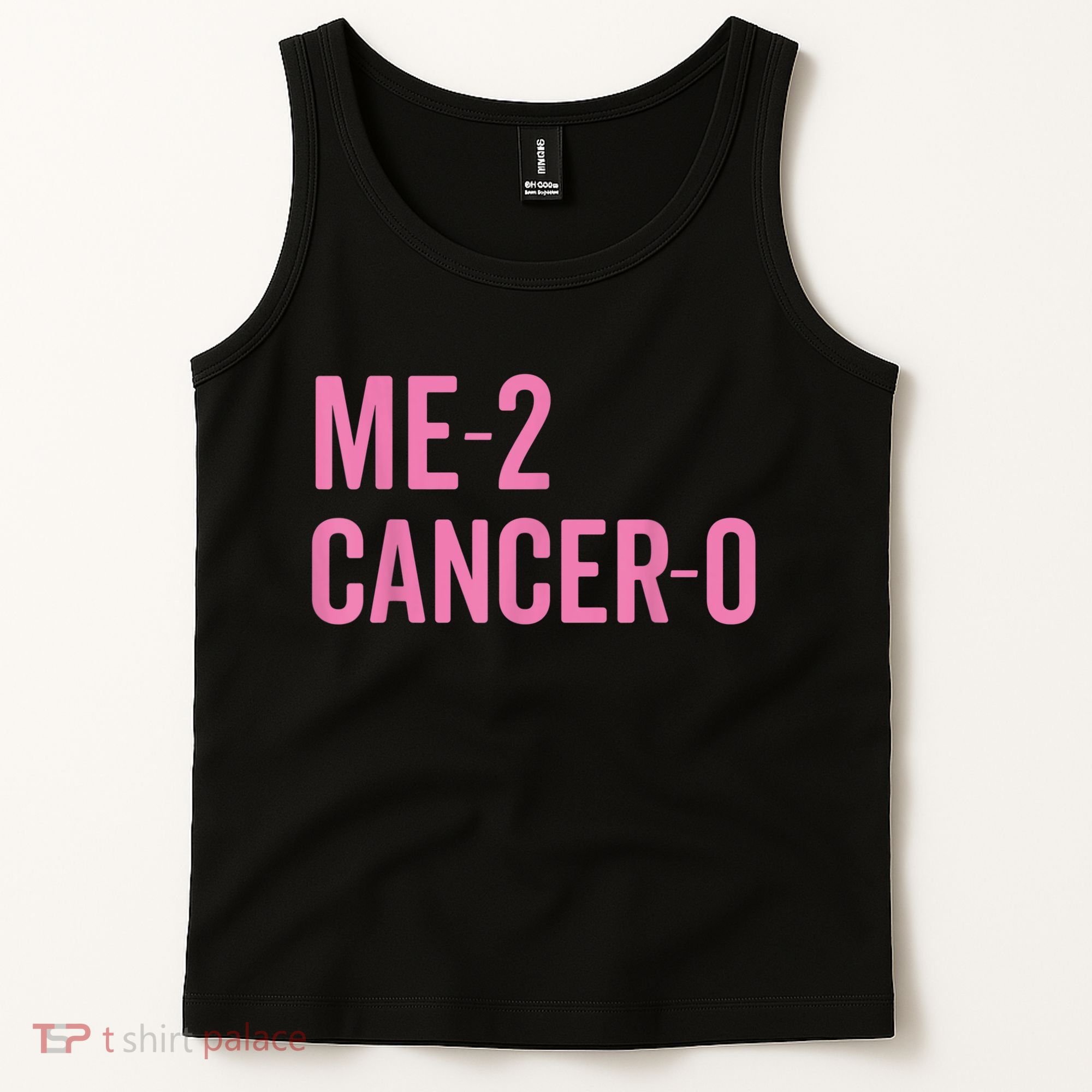 Me 2 Cancer 0 I Beat Breast Cancer Twice Survivor Cute Tank Top