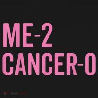 Me 2 Cancer 0 I Beat Breast Cancer Twice Survivor Cute Kids Sweatshirt thumb 2
