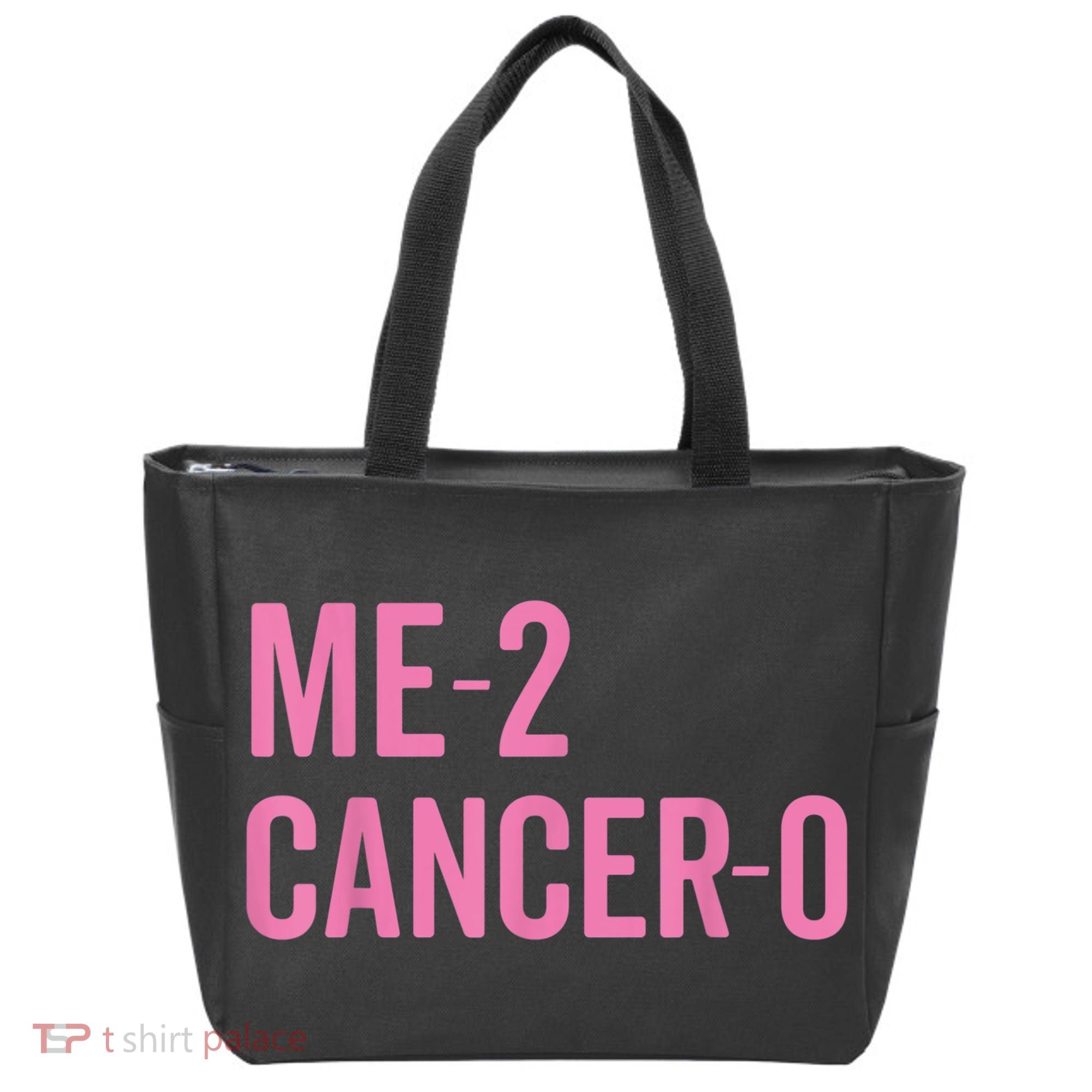 Me 2 Cancer 0 I Beat Breast Cancer Twice Survivor Cute Tote Bag