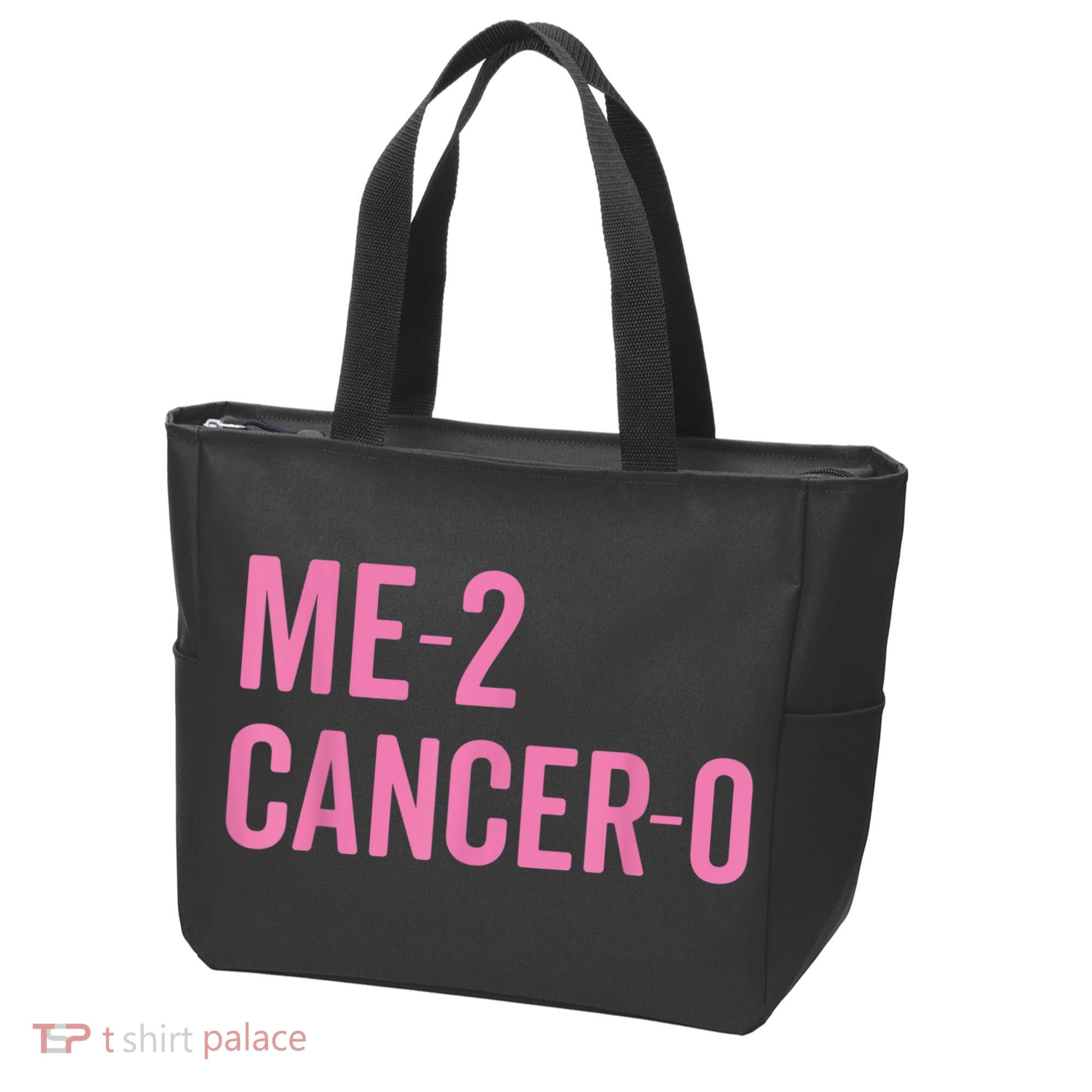 Me 2 Cancer 0 I Beat Breast Cancer Twice Survivor Cute Tote Bag