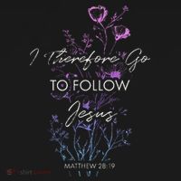 Matthew 2819 I Follow Jesus Baptism Baptized Christian Women's Hoodie thumb 2