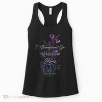 Matthew 2819 I Follow Jesus Baptism Baptized Christian Women's Tank Top thumb 0