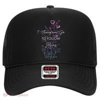 Matthew 2819 I Follow Jesus Baptism Baptized Christian Hat thumb 0