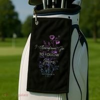 Matthew 2819 I Follow Jesus Baptism Baptized Christian Golf Towel thumb 2