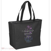 Matthew 2819 I Follow Jesus Baptism Baptized Christian Tote Bag thumb 2