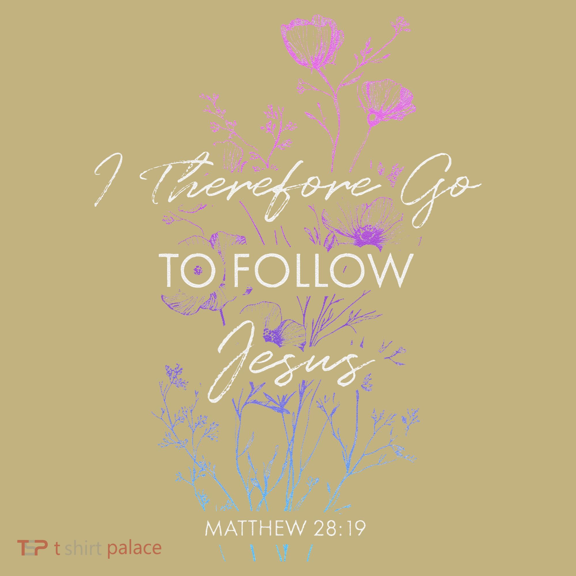 Matthew 2819 I Follow Jesus Baptism Baptized Christian Sweatshirt