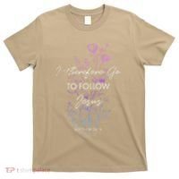 Matthew 2819 I Follow Jesus Baptism Baptized Christian T-Shirt thumb 0