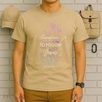 Matthew 2819 I Follow Jesus Baptism Baptized Christian T-Shirt thumb 6