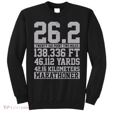 Marathon 26.2 Miles Running Runner Gift Sweatshirt