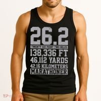 Marathon 26.2 Miles Running Runner Gift Tank Top thumb 3