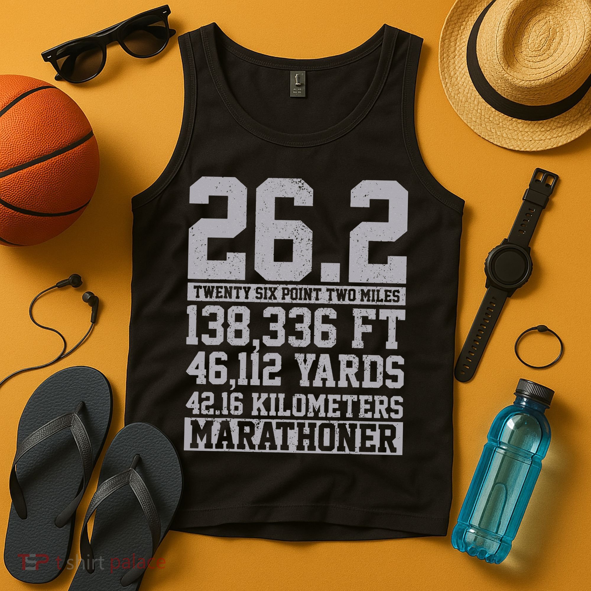 Marathon 26.2 Miles Running Runner Gift Tank Top