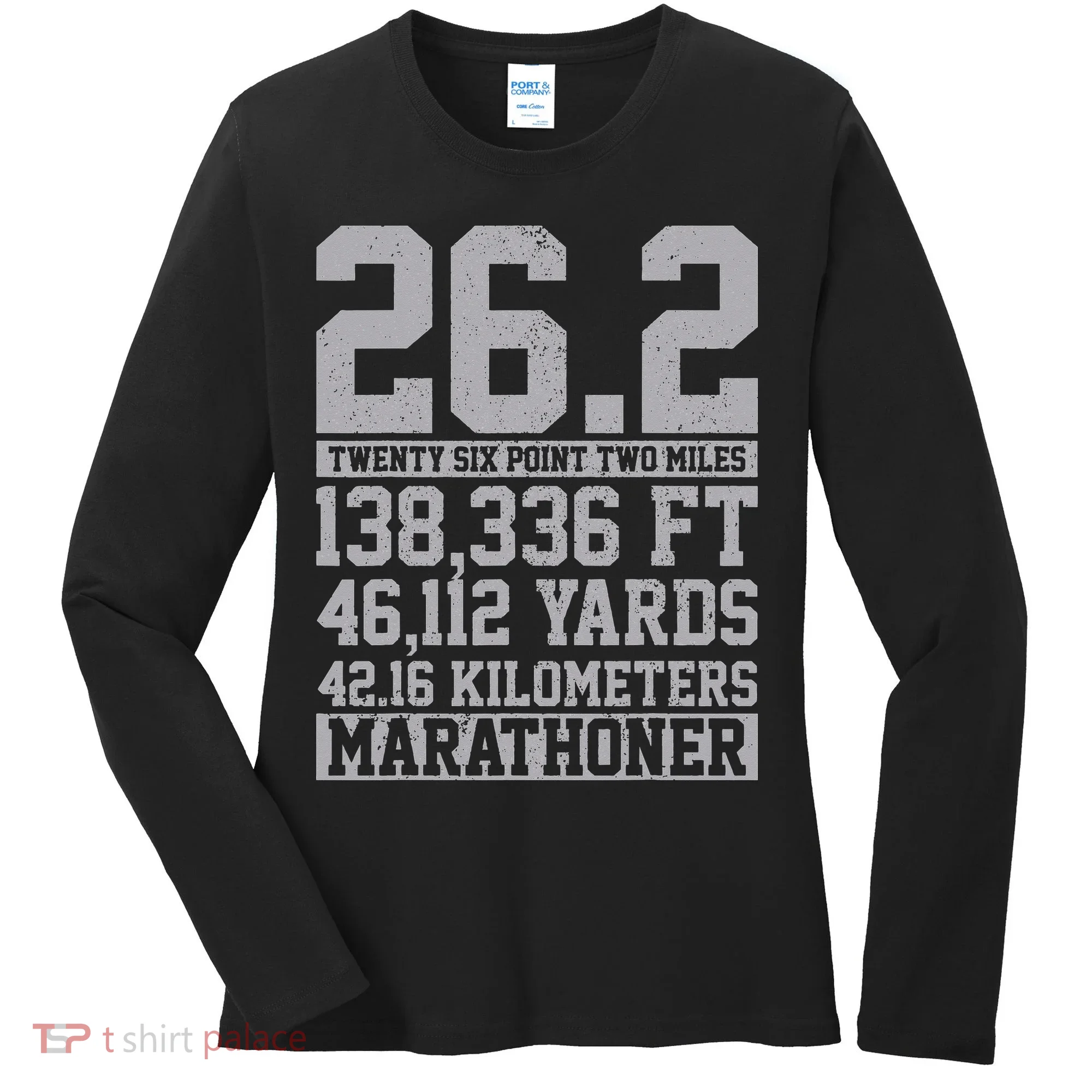 Marathon 26.2 Miles Running Runner Gift Women's Long Sleeve Shirt