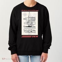 MacGregor 26M Sailboat Line Drawing Women's Sweatshirt thumb 0