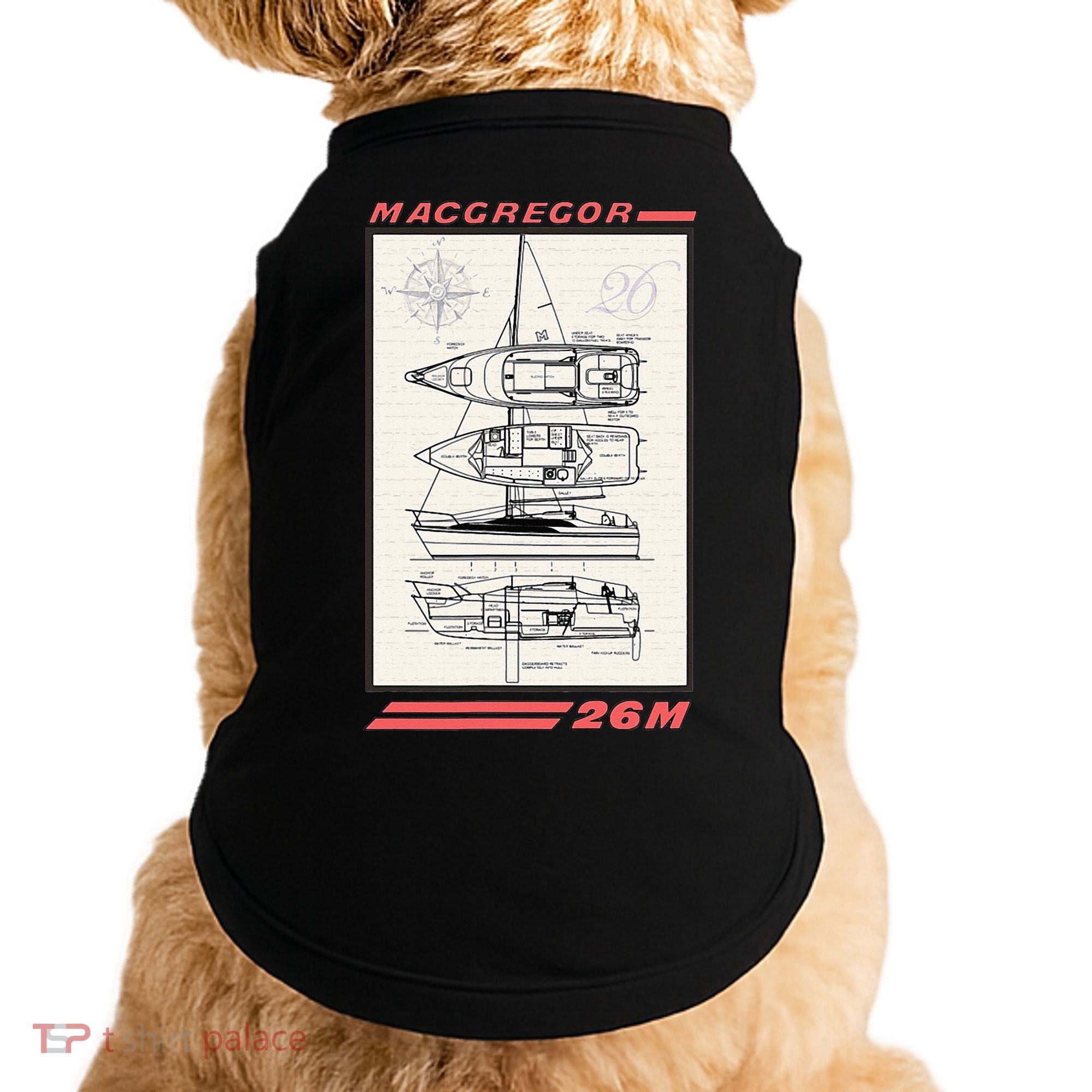 MacGregor 26M Sailboat Line Drawing Doggie Tank