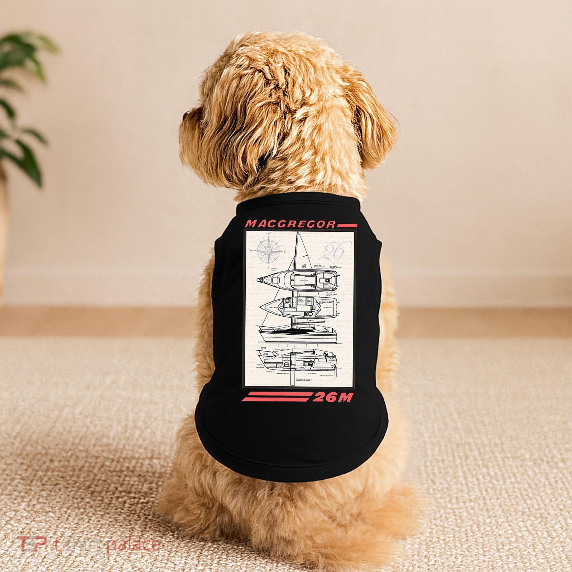 MacGregor 26M Sailboat Line Drawing Doggie Tank