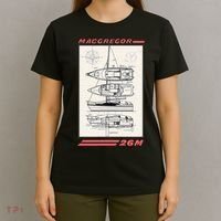 MacGregor 26M Sailboat Line Drawing T-Shirt thumb 4