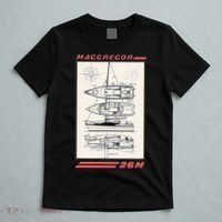 MacGregor 26M Sailboat Line Drawing T-Shirt thumb 5
