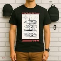 MacGregor 26M Sailboat Line Drawing T-Shirt thumb 6